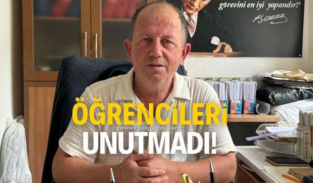 Robin Hood muhtar öğrencileri unutmadı!