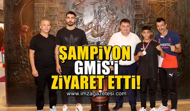 Şampiyon Fırat Bozkurt, GMİS'i ziyaret etti!