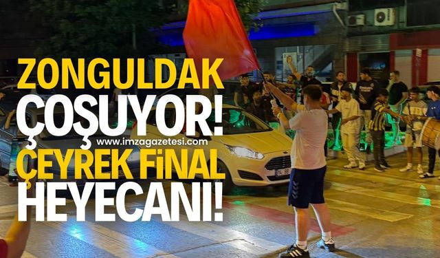 Zonguldak çeyrek finali kutluyor! Türkiye A Milli takımı çeyrek finalde!