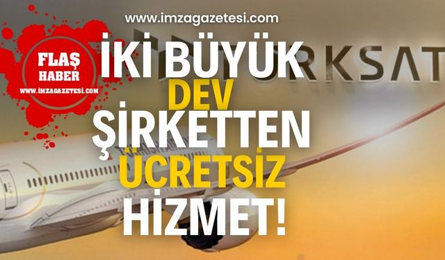 THY ve TÜRKSAT’tan sınırsız ve ücretsiz internet!