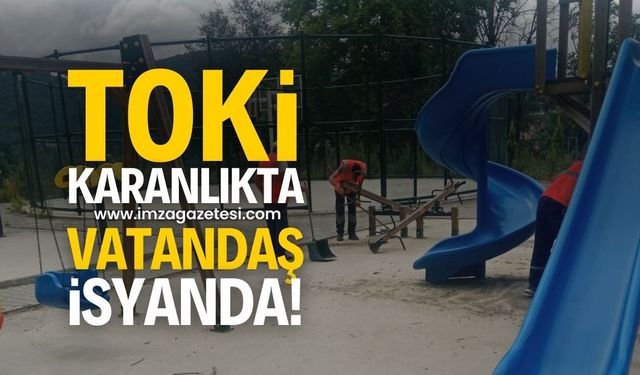 TOKİ'nin Işıksız Parkı Vatandaşları Mağdur Ediyor