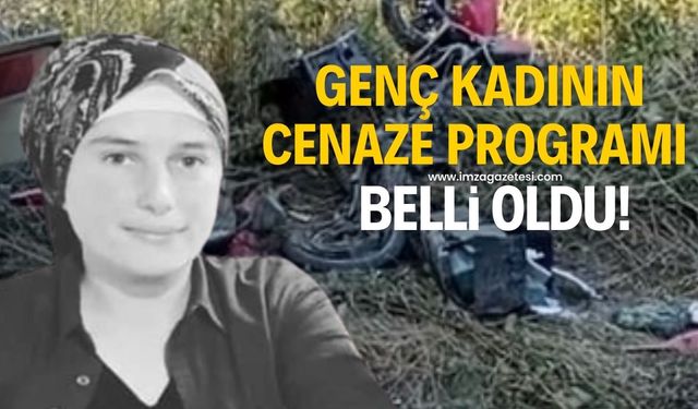 Trafik kazasında hayatını kaybeden genç kadının cenaze programı belli oldu!