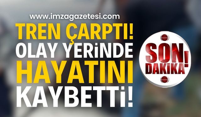 Zonguldak'ta Tren Çarptı! Olay Yerinde Hayatını Kaybetti