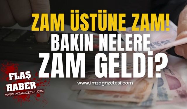 Gelir İdaresi Başkanlığı açıkladı! Bakın nelere zam geldi?