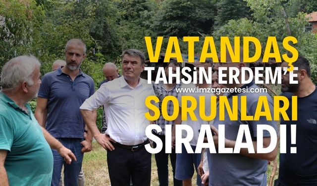 Zonguldak Belediye Başkanı Tahsin Erdem, Tepebaşı Mahallesi'nde İncelemelerde Bulundu