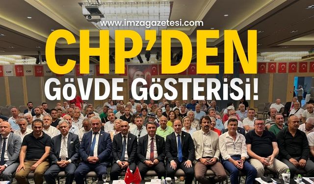 Zonguldak CHP'den gövde gösterisi: "Biz kurucu ve kurtarıcı partiyiz!"