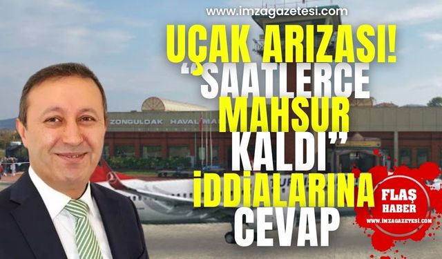 Zonguldak Havalimanı'nda uçak arızasına cevap... Yolcular saatlerce mahsur kaldı mı? Recep Kahya açıkladı...