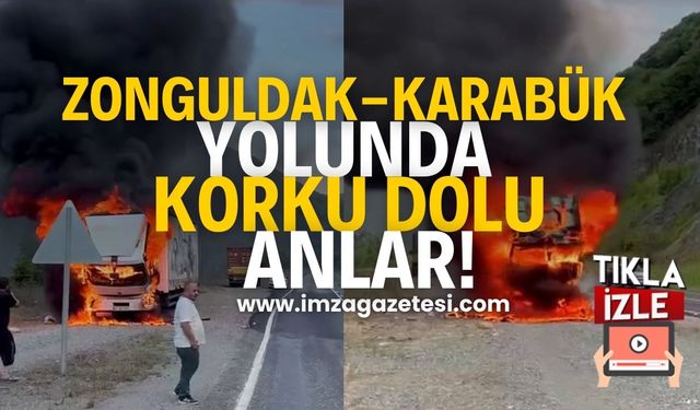 Zonguldak-Karabük Yolunda Korku Dolu Anlar!