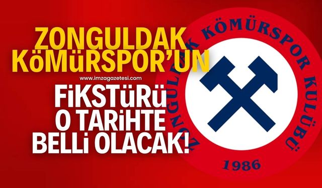 Zonguldak Kömürspor'un fikstürü o tarihte belli olacak!