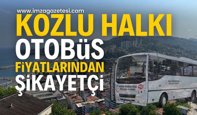 Zonguldak Kozlu İlçesinde Halk Otobüsü Fiyatları Üzerine Şikayetler Artıyor