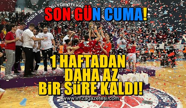 Zonguldak Spor Basket 67 için 1 haftadan az bir süre kaldı!