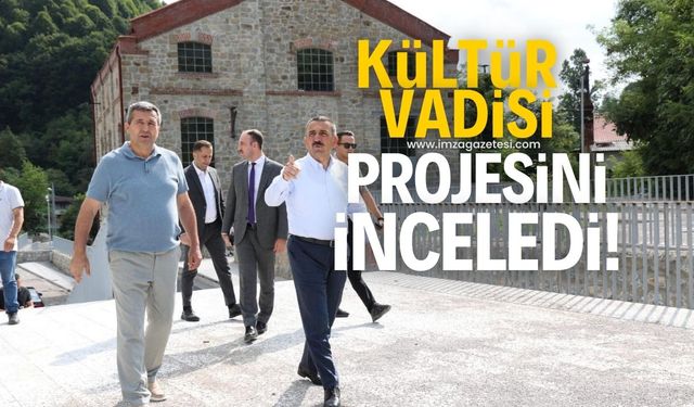 Zonguldak Valisi Osman Hacıbektaşoğlu, Üzülmez Kültür Vadisi'nde incelemelerde bulundu!