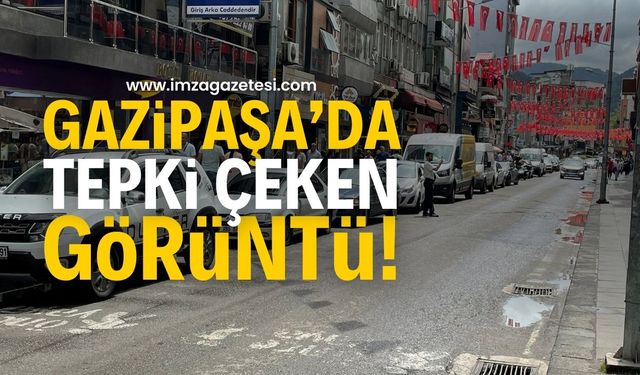 Zonguldak’ın Gazipaşa Caddesi’nde tepki çeken görüntü