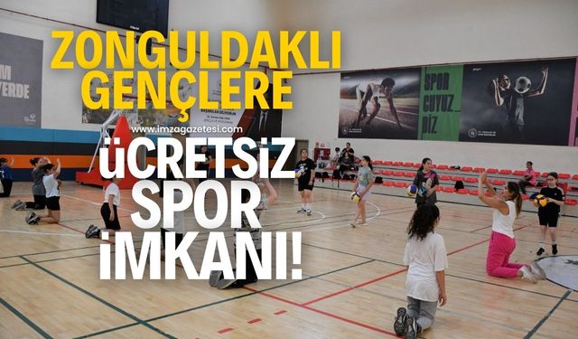 Zonguldaklı gençlere ücretsiz spor imkanı