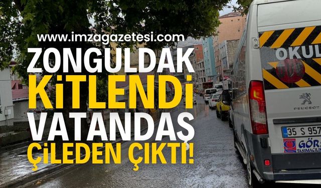 Zonguldak’ta Akşam Trafiği Kitleledi: Sürücüler Çileden Çıktı