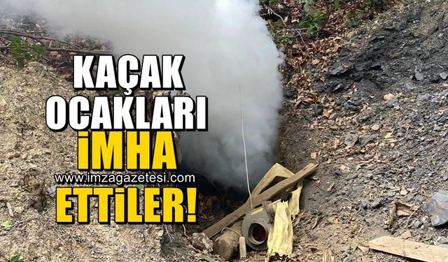 Zonguldak'ta kaçak maden ocağı operasyonu! İmha ettiler…