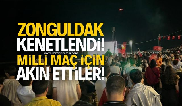 Zonguldak'ta Milli Maç Coşkusu: Sahil Bandında Dev Ekran Kuruldu