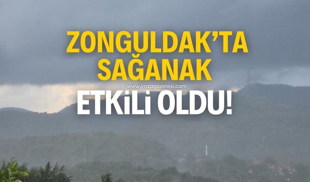 Zonguldak'ta sağanak yağış etkili oldu!