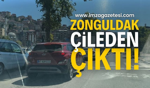 Zonguldak'ta Trafik Çilesi Devam Ediyor