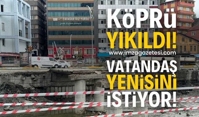 Zonguldak'ta Yaya Köprüsü Yıkımı: Acılık Deresi Islah Çalışmaları Devam Ediyor