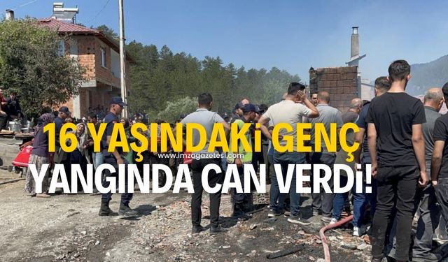 16 yaşındaki Alperen Bulanıkoğlu, çıkan yangında yaşamını yitirdi!