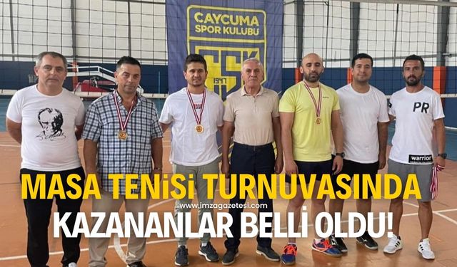 30 Ağustos Zafer Bayramı Masa Tenisi turnuvasında sonuçlar belli oldu!