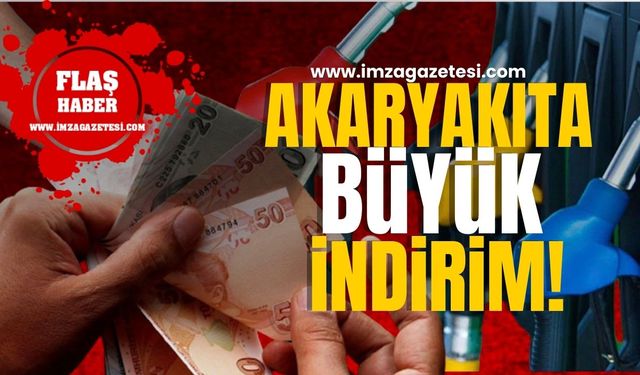 Akaryakıt Fiyatlarına Büyük İndirim!