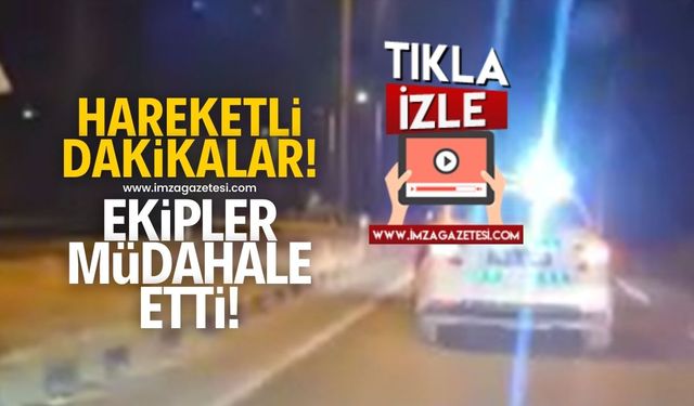 Ankara yolunda büyük tehlike! Polis ekipleri müdahale etti