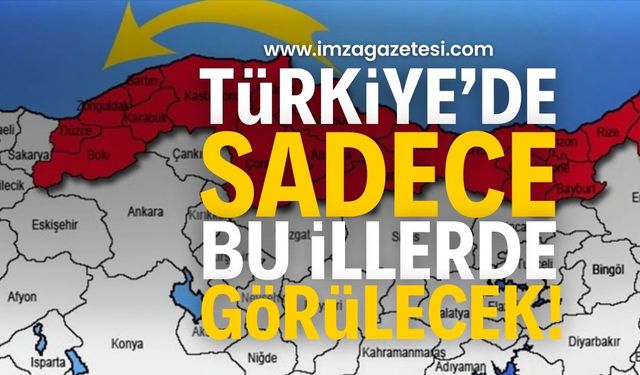 Artvin, Giresun, Gümüşhane, Ordu, Rize, Samsun, Sinop, Trabzon, Zonguldak hariç Türkiye'de yok!