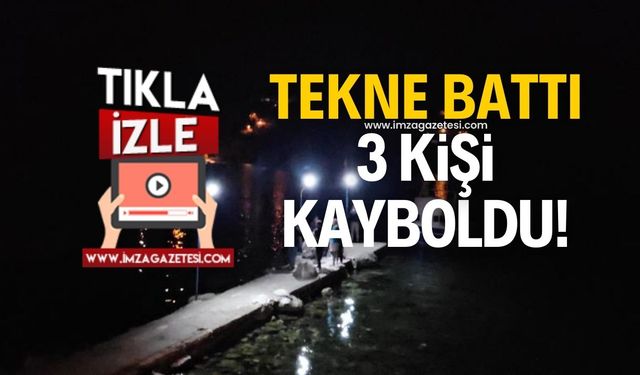 Batı Karadeniz açıklarında batan teknede 3 kişi kayboldu!