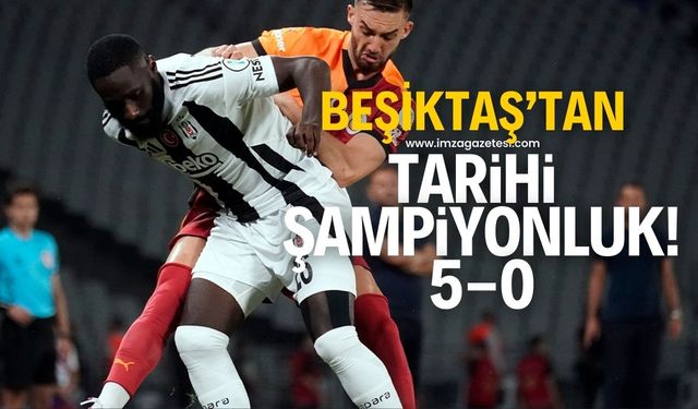 Beşiktaş'tan Galatasaray karşısında tarihi Süper Kupa zaferi! 5-0