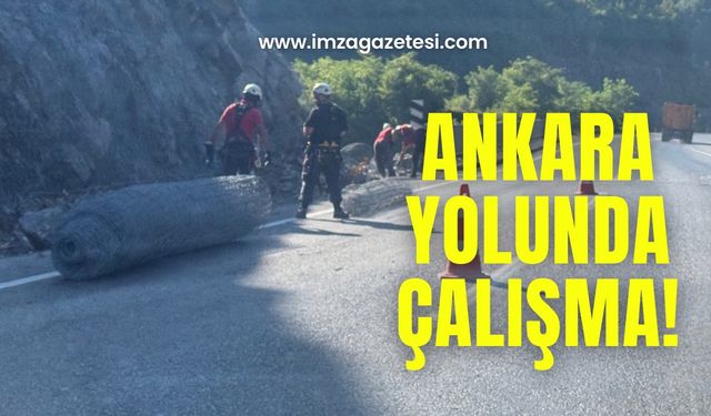 Zonguldak-Ankara yolunda hummalı çalışma!