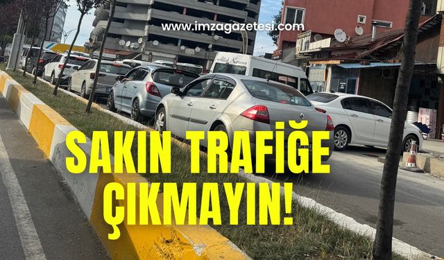 Trafik kitlendi! Sinirler gerildi