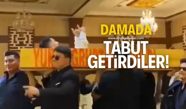 Damada tabutlu şaka!