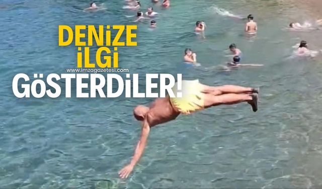 Denize ilgi gösterdiler