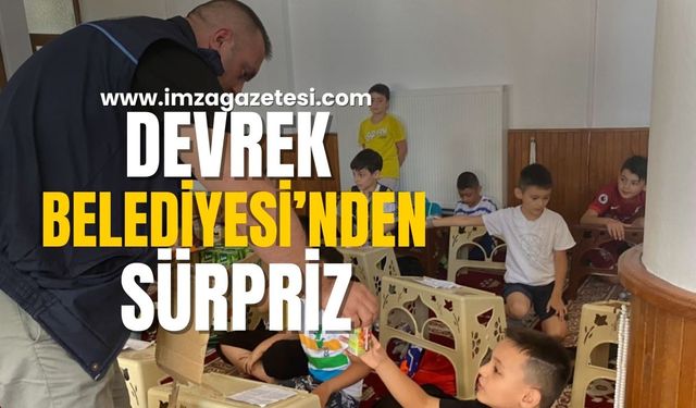 Devrek Belediyesi'nden çocuklara sürpriz...