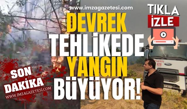 Devrek'te yangında son durum...İlçe tehlikede, yangın yayılıyor!