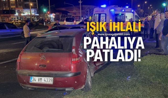 Düzce-Zonguldak yolunda ışık ihlali pahalıya patladı!