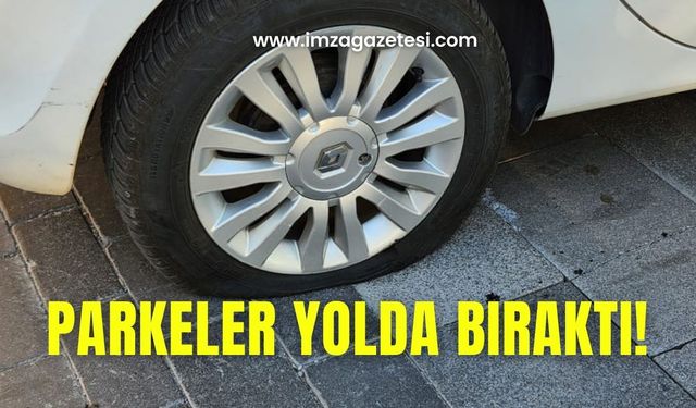 Yeni yapılan parkeler yolda bıraktı!