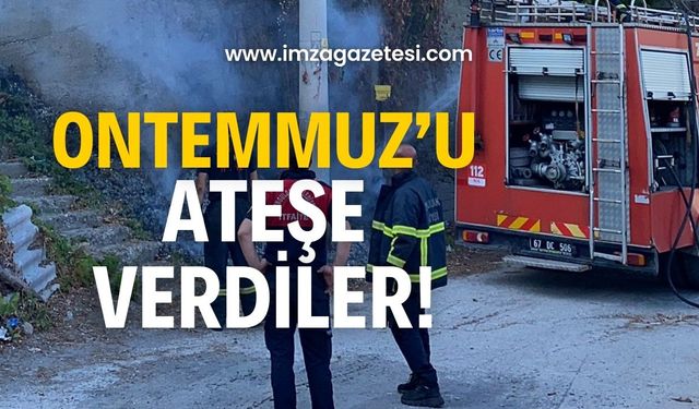 Ontemmuz’da yangın! Ekipler sevk edildi