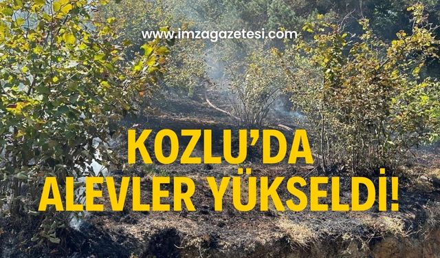 Kozlu’da yangın! Ekipler müdahale ediyor