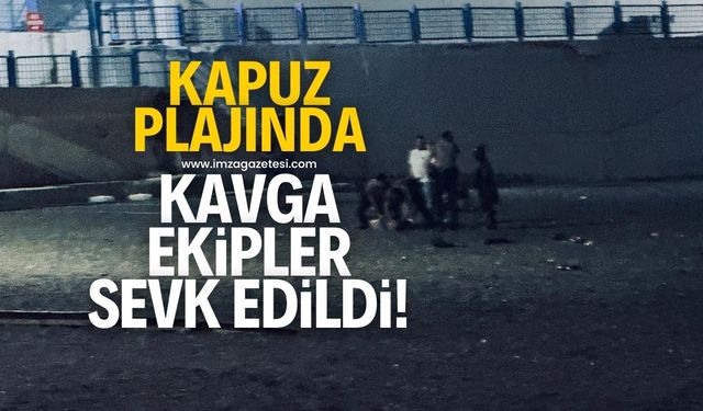 Kapuz plajında olay! Ekipler sevk edildi