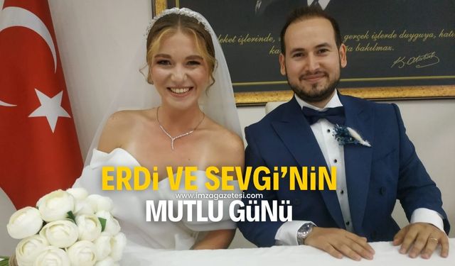 Erdi Çetin ve Sevgi Özkurt'un mutlu günü!