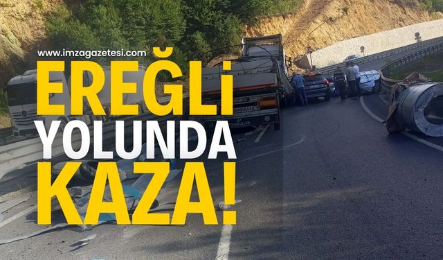 Ereğli-Zonguldak Yolunda Büyük Kaza: Yüzlerce Araç Yolda Kaldı