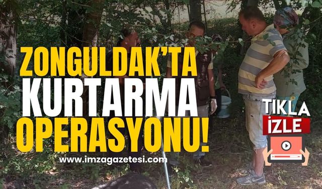 Su kuyusuna düştü! Zonguldak'ta kurtarma operasyonu!