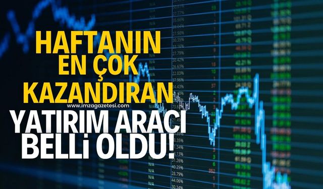 Haftanın en iyi ve en kötü yatırım araçları belli oldu!