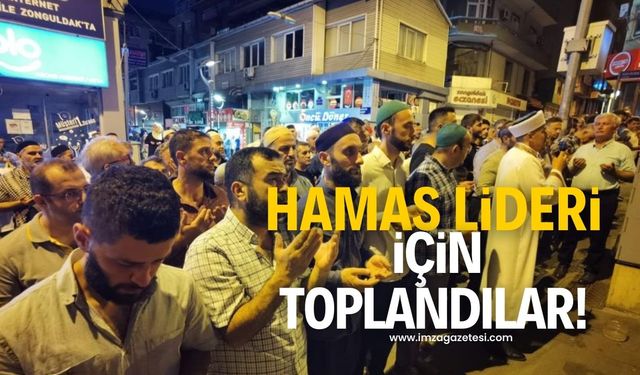 Hamas lideri İsmail Haniye için toplandılar!