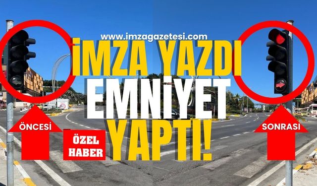 İmza Gazetesi yazınca, Emniyet Müdürlüğü karşısındaki eksiklik giderildi!