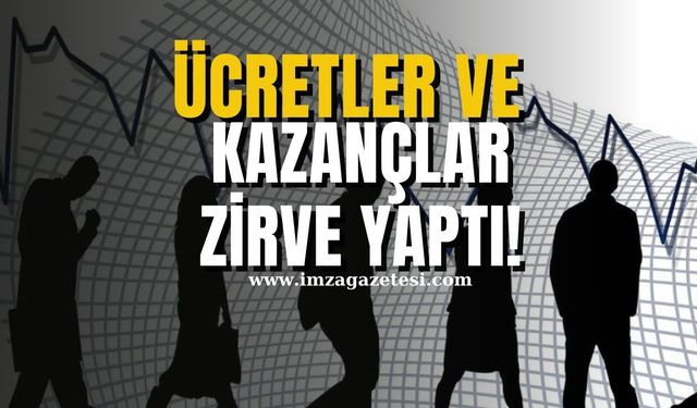 TÜİK açıkladı! Ücretler ve Kazançlar Zirve Yaptı!