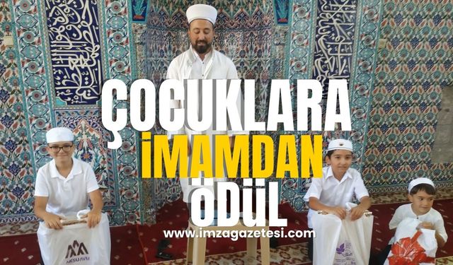 Kapuz Cami İmamı Öğrencileri ödüllendirdi...